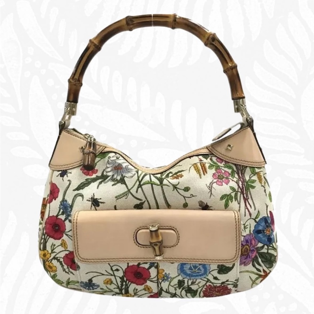 Gucci Blooms Handbag with Bamboo Handle